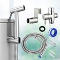 thumbnail image 1 of AU/EU Bidet Spray Boquilla de mano Kit de cabezal de ducha Inodoro Baño (Plata) Sywqhk Para estrenar, 1 of 9