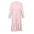 thumbnail image 4 of Vestido infantil de poliéster con cuello redondo, manga larga y bolsillos laterales., 4 of 6