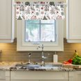 thumbnail image 2 of Yayeee Kitchen Valance Rod Pocket 54" x 18" Living Room Window Curtain, White Nordic Christmas House, 2 of 6