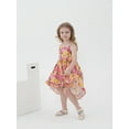 thumbnail image 4 of famuka Little Girl Summer Strap Dress Toddler Flowers Sundress Child Cotton Swing Dresses, 4 of 10