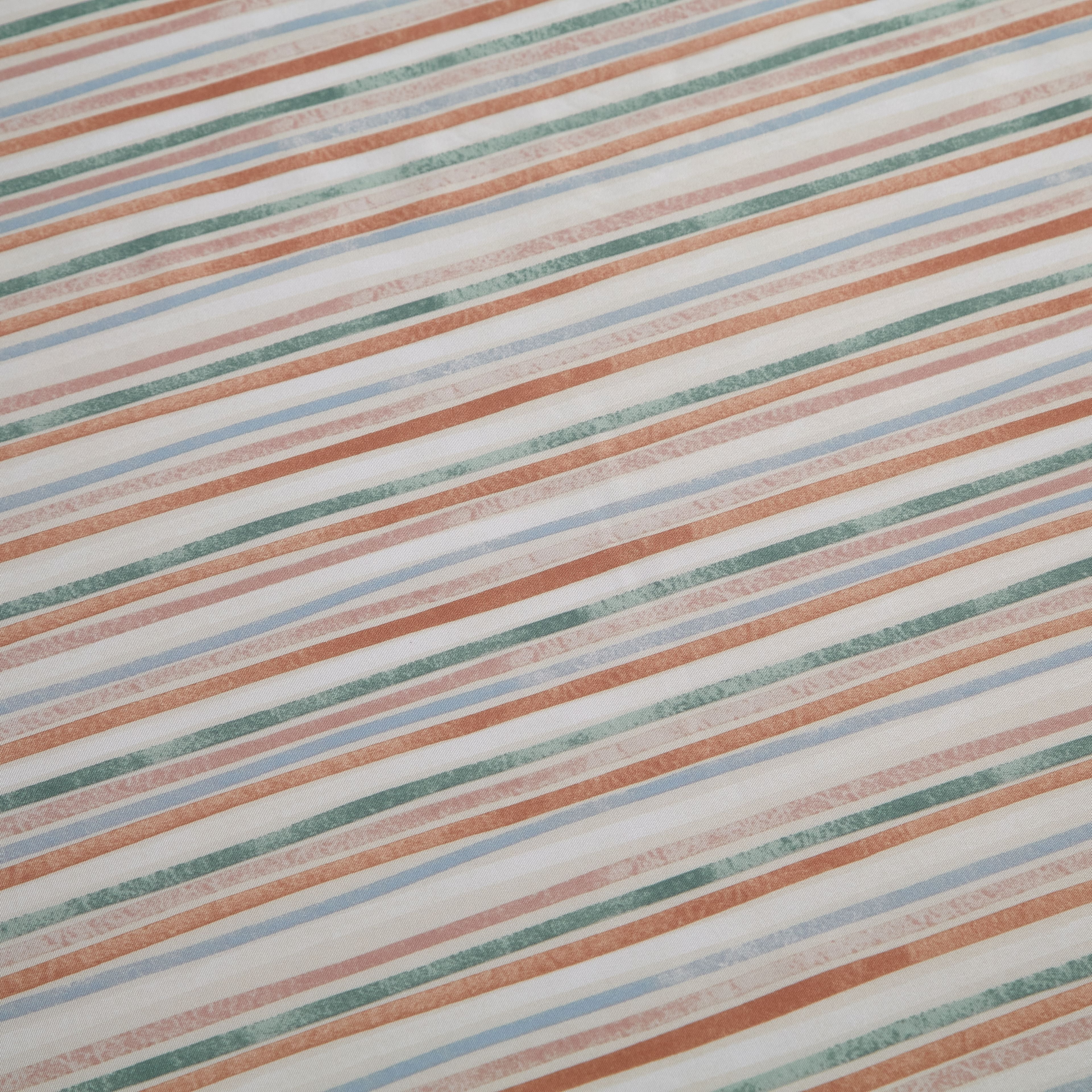 Mainstays 13-Piece Stripe Fabric Shower Set, Multicolor Brown