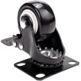 thumbnail image 4 of 4 Swivel Castors With Brake 50mm Rubber Castor Wheels For Furniture With 400kg Capacity, Black-yujia-yujia, 4 of 5