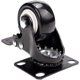 thumbnail image 4 of 4 Swivel Castors With Brake 50mm Rubber Castor Wheels For Furniture With 400kg Capacity, Black-yujia-yujia, 4 of 5