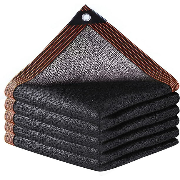 Tela de sombra - Red de malla para sombra de jardín con ojales Cubierta para parasoles al aire libre para pérgola de plantas Patio Invernadero Gallinero (6.6x9.9ft)