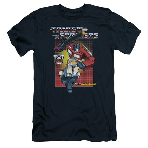 Transformers Optimus Prime S/S Adult 30/1 T-Shirt Navy