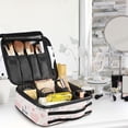 thumbnail image 5 of FORMRS Travel Makeup Bag Large Capacity Train Case Cosmetic Organizer with Adjustable Dividers, Cute Elephant, 5 of 8