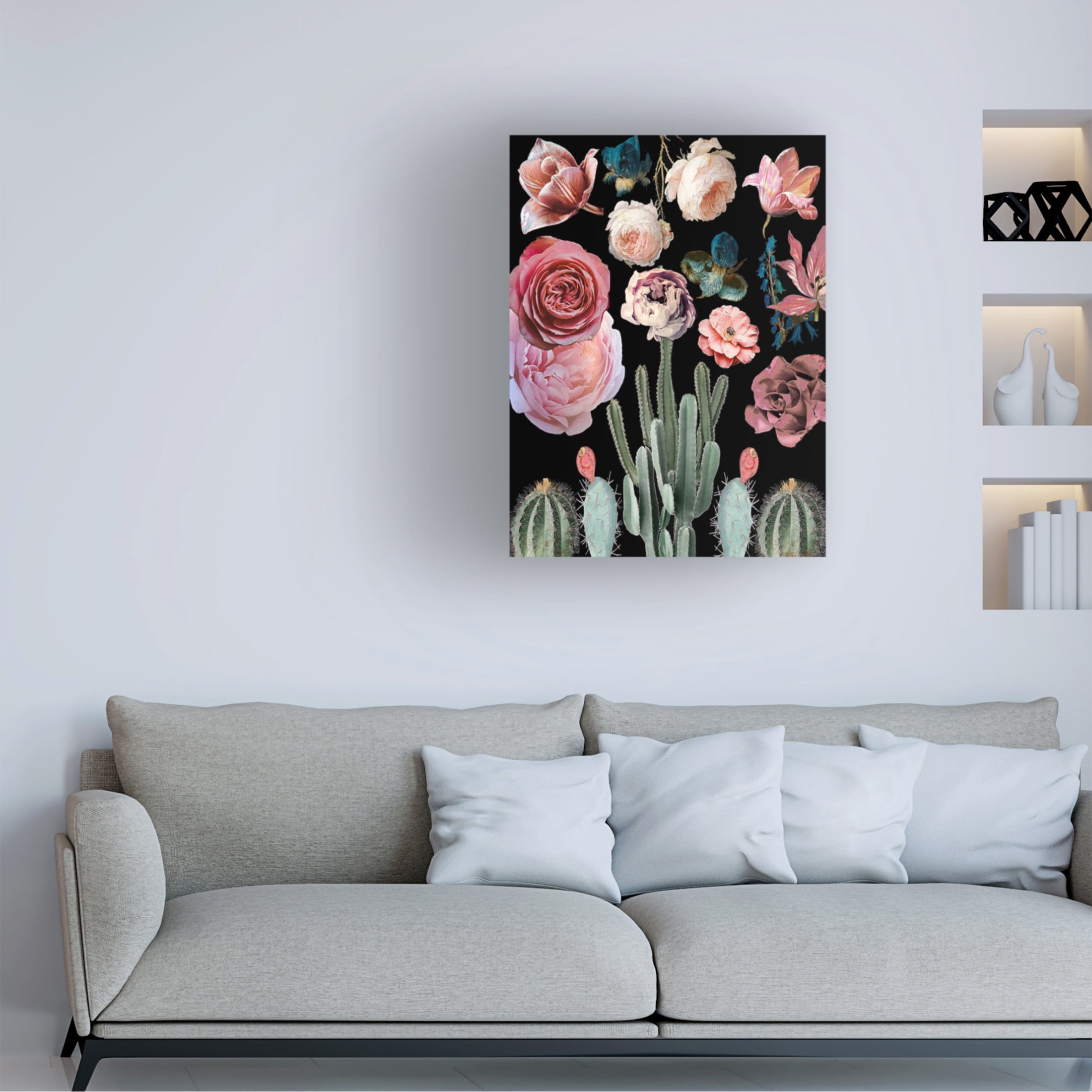 Trademark Fine Art giovanna nicolo Cacti Floral Blooms Botanical Canvas Wall Art