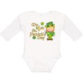 thumbnail image 3 of Inktastic My First St. Patricks Day Leprechaun and Shamrocks Boys or Girls Long Sleeve Baby Bodysuit, 3 of 5