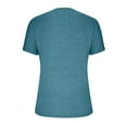 thumbnail image 5 of Ltctricy Summer for Women Dressy Casual Short Sleeve V Neck Quarter Button Henley T-Shirts Loose Tunic Tee Blouses, 5 of 7