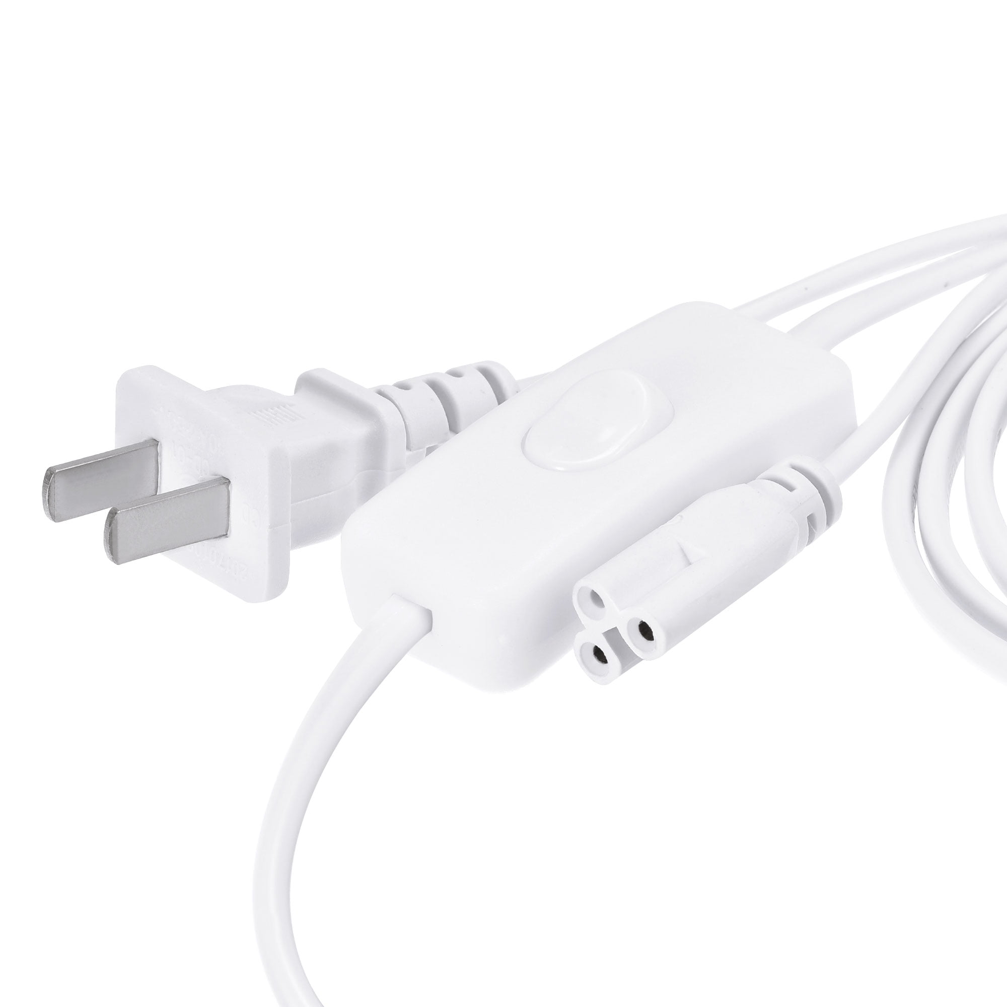 Uxcell T5 T8 LED Tube Power Extension Cable with On/Off Switch, 5M