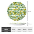 thumbnail image 2 of Daiia Lemon Printed Pattern Ceramic Plate Dinner Plates Bone China Decorative Plates with Display Stand Art Ceramic Ornaments for Wall Hanging Decoration-6in, 2 of 6