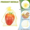 thumbnail image 3 of 50Pack Fruit Protection Bags, 5.9x3.9inch Netting Cover Bag, Yellow, 3 of 6