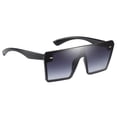 thumbnail image 3 of Gafas de sol de rectángulo de moda Gafas de terre para mujer Monturas de gran tamaño Lentes teñidas UV 400 Gafas - Gris gris Magideal Gafas de sol de rectángulo de moda, 3 of 5