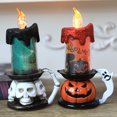 thumbnail image 6 of Fairnull Halloween LED Candle Skull Decor Festival Energy Saving Warm Light No Heating Decorate Electric Ghost Hand Safe Halloween Candle Light Gift, 6 of 10