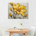 thumbnail image 2 of PRATYUS Fall Decor Yellow Flowers Canvas Wall Art Picture 20x16in for Living Room Bedroom 20x16in, 2 of 3