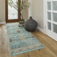 thumbnail image 3 of Crystal Print Tanis Traditional Moroccan Sage Non-Slip Washable Indoor Area Rug, 2x6 Runner, 3 of 9