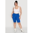 thumbnail image 2 of Womens Plus Size High Waisted Bike Shorts, 2 of 5