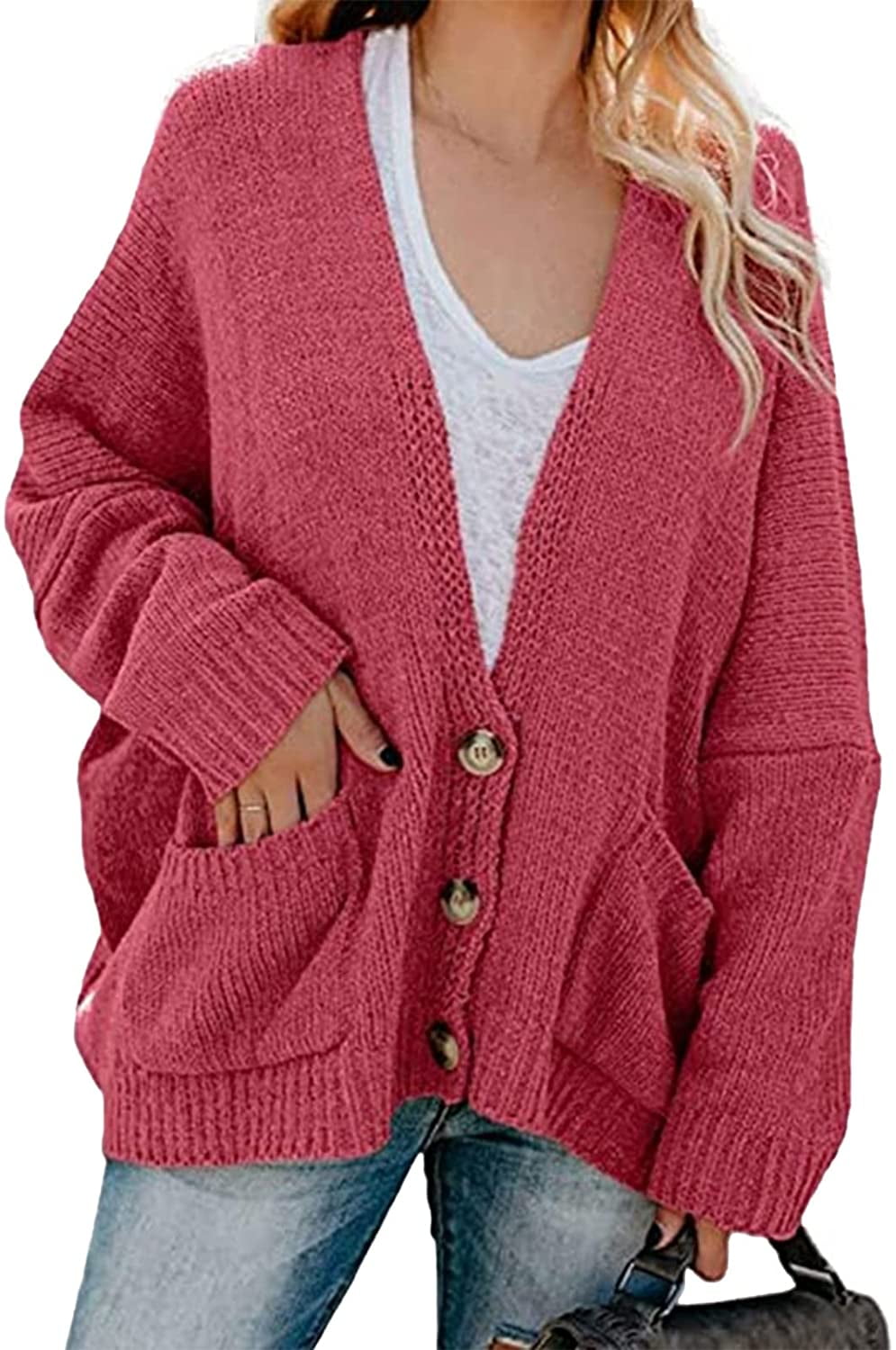 oversized button up sweater