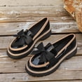 thumbnail image 7 of Xucatan Women's Platform Loafers, Glossy Round Toe Mules with Thick Lug Sole, Easy On Cushioned Insole Shoes, Versatile Everyday Work Weekend Style Gift, 7 of 7