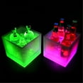 thumbnail image 4 of LED Ice Bucket Color Changing 3.5L, Double Layer Square Storage Cube Ice Buckets, Portable Champagne Drinks Bucket for KTV Parties Bar Home Wedding, 1PCS, 4 of 9
