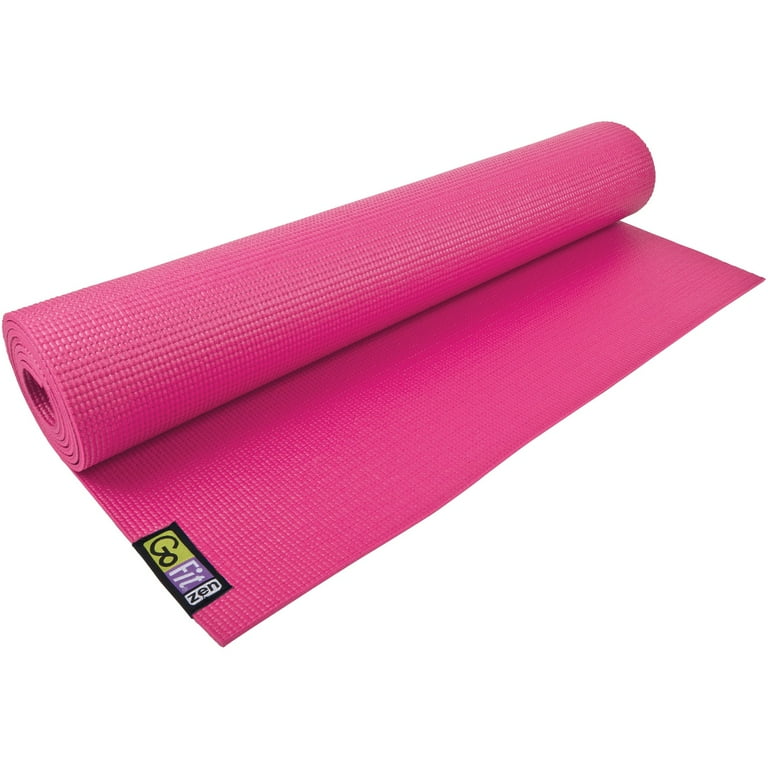 GoFit GF-YOGA-PK Yoga Mat (Pink) & GF-YB-GY Yoga Block