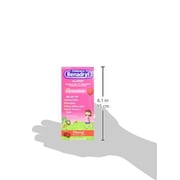 2 Pack: Childrens Benadryl Allergy, Cherry Flavored Liquid 8 fl oz .