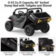 thumbnail image 3 of Coche eléctrico infantil 24V 4WD de 2 plazas - Camión volquete con pala y cama eléctrica - Control remoto, luces LED, música inalámbrico - Regalo ideal para niños y niñas - Color negro, 3 of 8