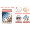 thumbnail image 6 of Navy Blue Brown Ombre Wall Art Painting on Canvas, Modern Geometric Abstract Cream Canvas Art Home Prints Wall Art Framed Modern Artwork for Living Room Bedroom Wall Decor 12x12in, 6 of 8