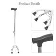 thumbnail image 2 of LOLIPPYY Four-legged Design Walking Stick Cane Multi Rubber Adjustable 1Pcs for Elderly Assistance, 2 of 7