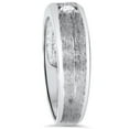 thumbnail image 3 of Pompeii Mens White Gold Solitaire Brushed Diamond Wedding Ring (G,SI), 3 of 6