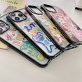 thumbnail image 3 of La versión de la marca Co de dibujos animados de gato de muñeca azul [lado acrílico en inglés] es aplicable a la funda del teléfono móvil iphone14Pro max Acrílico anticaída Rojo Verde, 3 of 5