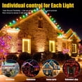 thumbnail image 4 of Cadena de luces LED impermeables Geodurn para exteriores, 150 pies, 4 of 8