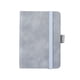 thumbnail image 1 of Cuaderno de bolsillo con cubierta de cuero y cintas marcadoras de página para bolígrafo, gris, 1 of 5