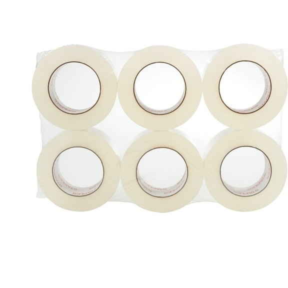 Staples Moving & Storage Packing Tape 1.88" x 110" Yds Clear 6/Rolls 52216