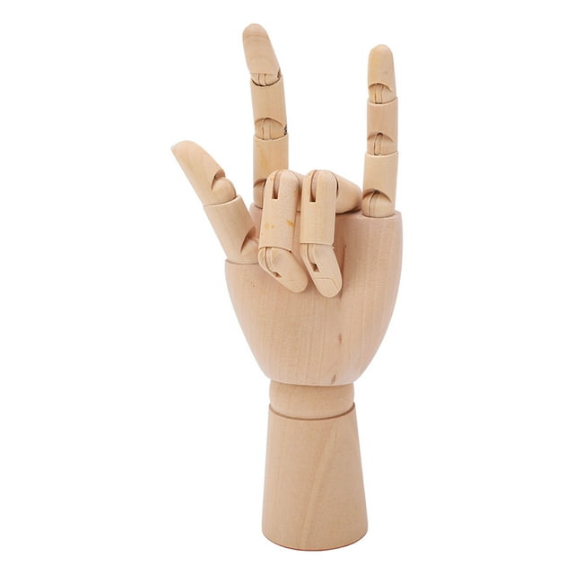 Mano de Maniquí de Madera para Dibujar, Con Dedos de Articulaciones Flexibles, Accesorios de Fotografía para Decoraciones del Hogar, Dibujar,