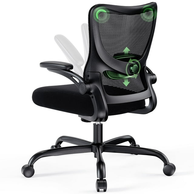 Silla de oficina Marsail con brazos ajustables lumbares ergonómicos de malla