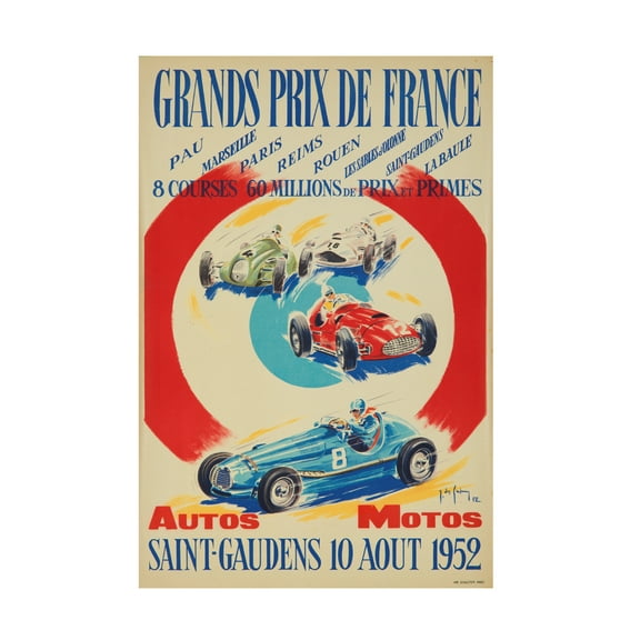 Lantern Press 'Racing 11' Canvas Art