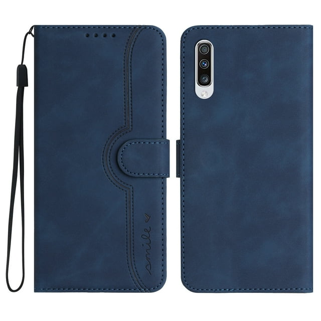 Compatible with Samsung Galaxy A70/ A70S Case Premium PU Leather Wallet with Built-in Magnet Cover