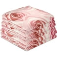 thumbnail image 3 of GZHJMY Rose Flower Kitchen Dish Towel Set of 4, Super Absorbent Soft Drying Cloth Tea Bar Towels, 28"x 18", 3 of 6