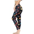 thumbnail image 3 of DISNIMO Dog Paw Printed High Waisted Yoga Pants for Women, Soft Yoga Pants Leggings with Tummy Control, Breathable Workout Leggings for Running Cycling, Black, XS, 3 of 6