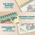 thumbnail image 2 of Netecom Adorable Store Coloring Book for Adults, A5 Wooden Cover, 30 Kawaii Shops Coloring Pages in Adorable Town for Stress Relief and Relaxation, Spiral Bound Edition, 2 of 6