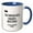 Blue/White, variant on 3drose, Technology Meets Destiny Genre - Science Fiction, 11oz Two-tone Red Mug