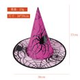 thumbnail image 1 of Sombrero de bruja de Halloween, sombrero de bruja, disfraz de cosplay, tocado, sombrero de gasa dorado negro caliente, sombrero de mago, 1 of 3