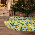 thumbnail image 5 of Rateoe Lemon1 Pattern Christmas Tree Skirt with Ties , Christmas Tree Decorations, Farmhouse Christmas Decor Xmas Holiday Decorations-30", 5 of 6