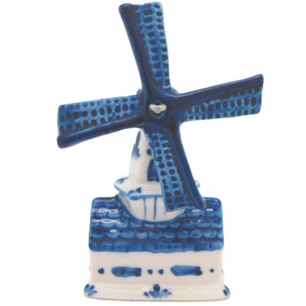 Blue delft windmills Ceramic Cabinet knobs Kitchen hardware pulls 4