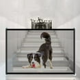 thumbnail image 4 of EIGTHTAIL Clôture pour Animaux Sans Perçage avec Porte – Barrière de Protection Réglable pour Chiens et Chats, Filet d'Isolation Intérieur pour Cadres de Porte d'Escalier et Usage Domestique, 4 of 6