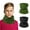 Black+ArmyGreen, variant on 2 Pack Kids Winter Neck Gaiter Scarf, Thick Soft Knit Neck Warmer for Boys and Girls, Cozy Breathable for Cold Weather