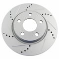 thumbnail image 4 of Geelife Performance Disc Brake Rotor Drilled & Slotted Front G-Coated Pair, 4 of 9