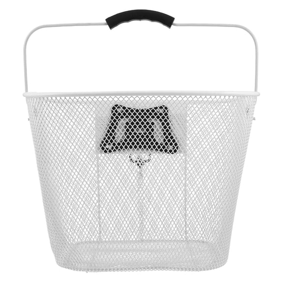 Raindrops 1 Set Mountain Bike Quick Release Iron Mesh Basket Easy to Attach and Detach Bike Handlebar Basket Spacious and Sturdy Basket