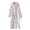 Pink-B, variant on Fall Winter Women's Cute Print Robe - Hooded Long Sleeve Cotton Bathrobe, Button Up Loungewear with Pocket Design